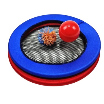 Большие весла для игры в метание мяча, прыгающие 2 пластины, гибкая сетка