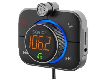 Bluetooth-передатчик USB-зарядное устройство QC SAVIO TR14 АУДИО FM MP3 AUX ПРИЕМНИК