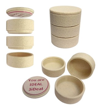 Knitting Ideal Mini Box organizer dla dziewiarek beżowy marmur