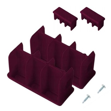 KRAUSE Stopki do drabin Corda 77x25 mm (2szt)