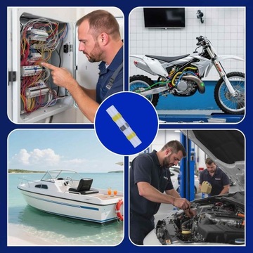 Koszulki Z Lutem Termokurczliwe Cyną Szybkozłączka z Klejem Zestaw 500szt