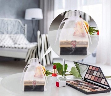 СУМКА ИЗ ОРГАНЗЫ СУМОЧКИ ДЛЯ ЮВЕЛИРНЫХ УКРАШЕНИЙ 100 ШТ.