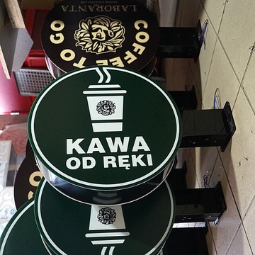 Коробка круглая односторонняя 50х50/LED/Оргстекло