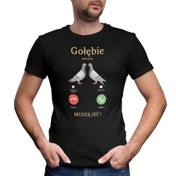 KOSZULKA MĘSKA GOŁĘBIE GOŁĘBIARZ TATA DZIADEK