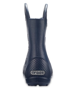 ДЕТСКИЕ РЕЗЬБОВЫЕ БОТИНКИ CROCS, ТЕМНО-СИНИЙ ЛОГОТИП 25/26 ŻHC