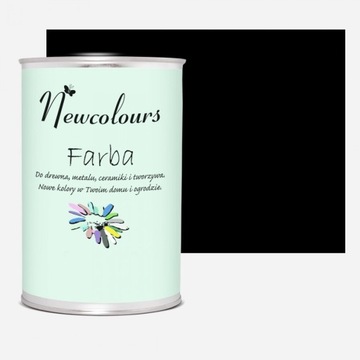 Farba do mebli Newcolours 900ml ZAMSZOWA CZERŃ