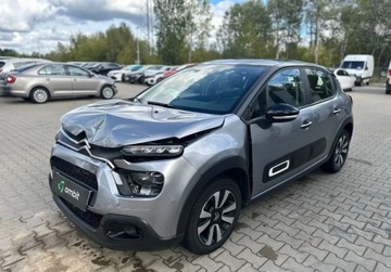 Citroen C3 III Hatchback Facelifting 1.2 PureTech 83KM 2022 Citroen C3 1.2B 83KM 2022r. Salon Polska F-Vat 23 1.2 Benzyna 83KM, zdjęcie 2