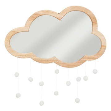 ЗЕРКАЛО-облако с помпонами ДЕТСКОЕ 40 х 36 см