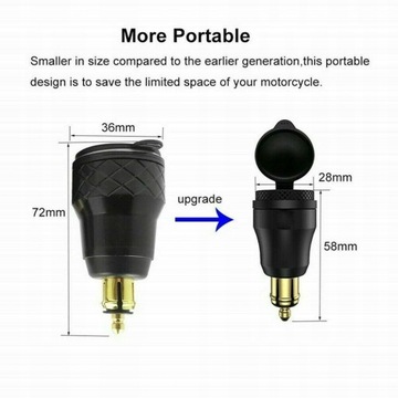 ЗАРЯДНОЕ УСТРОЙСТВО ДЛЯ МОТОЦИКЛА QC3.0 ТИП C ИСТОЧНИК ПИТАНИЯ USB