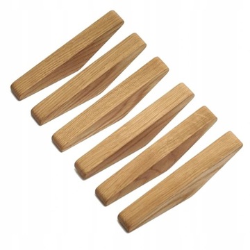 DREWNIANY WIESZAK NA ODZIEŻ WIESZAK NA ŚCIANĘ 4SZT