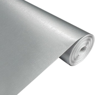 Folia Samoprzylepna Na Meble Lodówkę Drzwi Aluminium Szczotkowane Struktura
