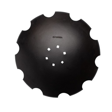 Talerz brony talerzowej uzębiony 610 mm, 5 mm, 6 otw, Z-10, stal-w