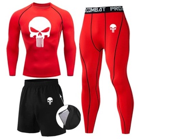 KOSZULKA SPODENKI SPODNIE MMA PUNISHER XXL