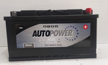 AKUMULATOR AUTOPOWER 12V 95Ah 850A AGM Start-Stop