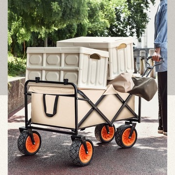 Складная транспортная тележка для кемпинга объемом 150 л,