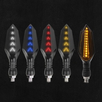4x KIERUNKOWSKAZY LED DRL DYNAMICZNE PŁYWAJĄCE MOTOCYKL QUAD POZYCJA + STOP