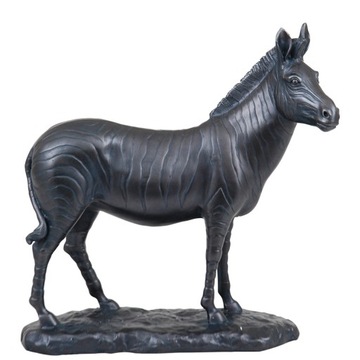 FIGURKA ZEBRA czarna żywica syntetyczna