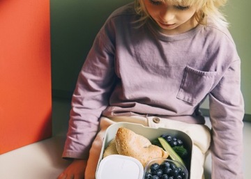 LUNCHBOX ŚNIADANIÓWKA DLA DZIECI Z PRZEGRÓDKAMI WIDELCEM BENTO LARGE MEPAL