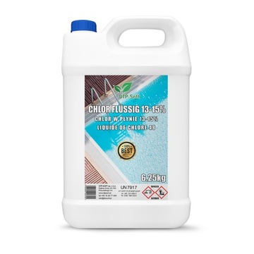 PODCHLORYN SODU 15% CHLOR DO BASENU STUDNI 5L