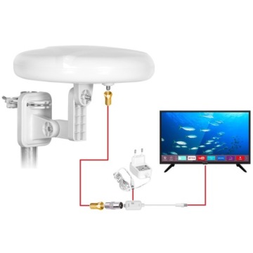 КРУГЛАЯ АНТЕННА Digital360 4G VAYOX LTE 4K