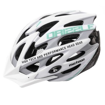 KASK ROWEROWY METEOR MV29 DRIZZLE M 55-58biały