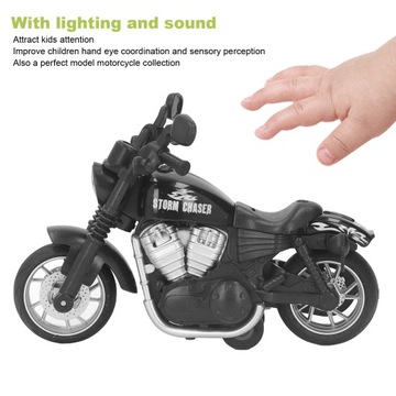 Игрушечный мотоцикл Stop в масштабе 1:16 со звуковым светом
