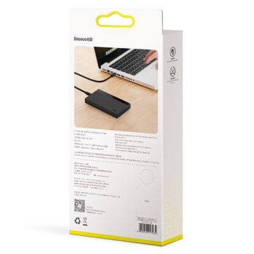 BASEUS OBUDOWA KIESZEŃ NA DYSK 2,5 HDD SSD USB-C