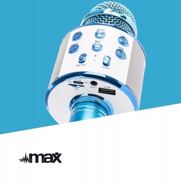 Микрофон с караоке Bt Mp3 Blue Dinger