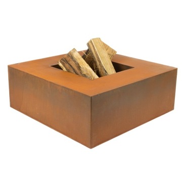 Palenisko ogrodowe Stal Corten Kwadrat 80 cm