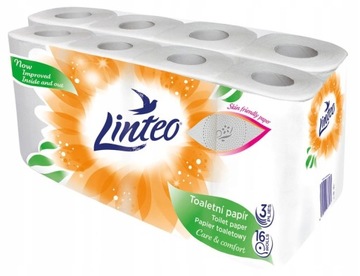 Papier toaletowy bezzapachowy Linteo 16 szt.