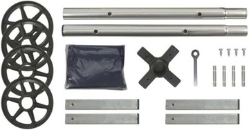 Подставка для дисков и шин, 4 шт, с крышкой