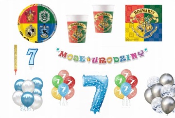 Zestaw Harry Potter 7 Urodziny Balony