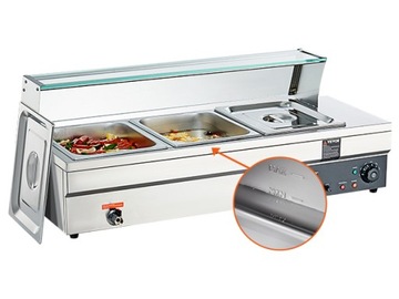 Подогреватель электрический VEVOR на 3 сковороды