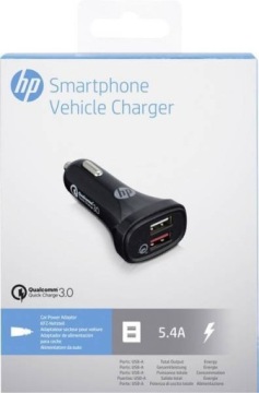 Автомобильное зарядное устройство HP USB Quick Charge 3.0 5,4 А