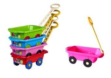 САДОВАЯ ТЕЛЕЖКА с ручкой разные цвета 970