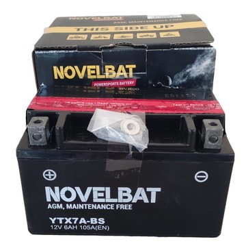 Akumulator NOVELBAT YTX7A-BS CBTX7A-BS 6Ah 105A