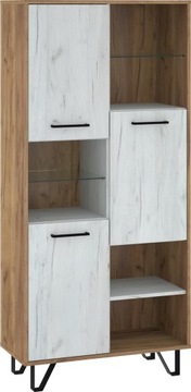 Regał Craft Złoty/ Craft Biały 80 cm LOSS CR