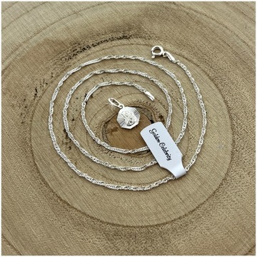 СЕРЕБРЯНАЯ ЦЕПЬ + МЕДАЛЬ БОЖИЕЙ МАТЕРИ 925 ПОДАРОК ​​ПРИЧАСТИЕ КРЕЩЕНИЕ ГРАВИРОВКА