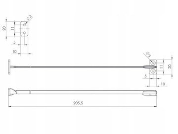 ОГРАНИЧИТЕЛЬ УГЛА ОТКРЫТИЯ ГИБКИЙ ДВЕРНОЙ ЗАМОК