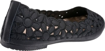 АЖУРНЫЕ БАЛЕТКИ ЖЕНСКИЕ ЭЛЕГАНТНЫЕ черные 36