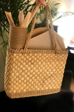 ЭКО гриль набор одноразовой посуды на 50 персон