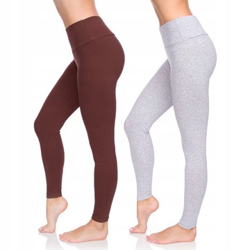 ZESTAW 2X LEGGINSY WYSZCZUPLAJĄCE WYSOKI STAN LWP