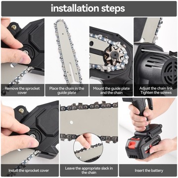 Mała domowa piła łańcuchowa zewnętrzna 48vh bezprzewodowa