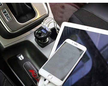 FM-ПЕРЕДАТЧИК + разветвитель BT 2USB HANDS-FREE