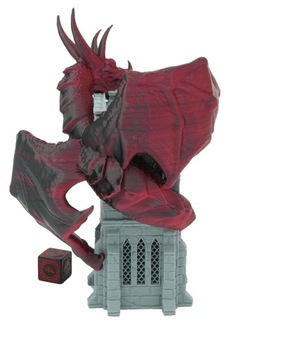 Дракон на башне ПРЕМИУМ - двухцветная маленькая башня для игральных костей - Wyvern Dice Tower