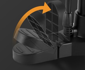 Большой гаражный велосипедный насос с манометром