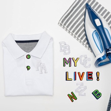 Нашивки с алфавитом Пришиваем буквы Приложение для шитья