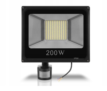 Lampa Naświetlacz LED 200W Z CZUJNIK RUCHU PREMIUM