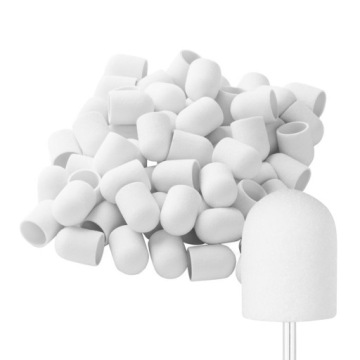 100x Kapturki ścierne FREZ KORUND pedicure 13mm 80
