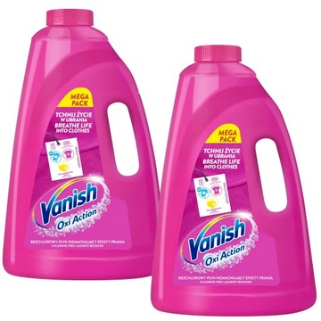 Vanish Oxi Action Odplamiacz Kolor Płyn Pink 6L XXL